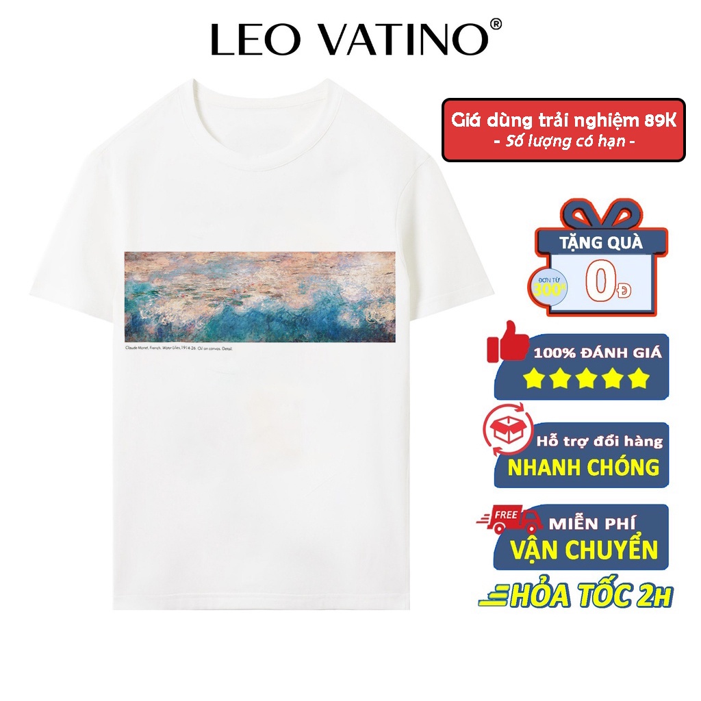 Áo thun nam cổ tròn in cao cấp vải Cotton xuất xịn,chuẩn form,trẻ trung, năng động THLV-M1 - Leo Vatino