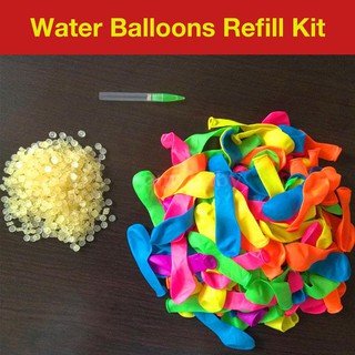 OMYBABY Instant Self Sealing No Tying Quick Fill Water Balloons Bundled 300Pcs Summer Party Toy Gift Set Rapid Refill Ki