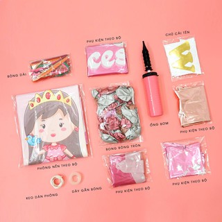 Set Trang Trí Tiệc Sinh Nhật Công Chúa, SOFIA, ELSA