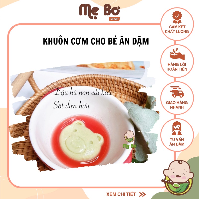 Khuôn cơm cho bé ăn dặm - SHOP MẸ BƠ