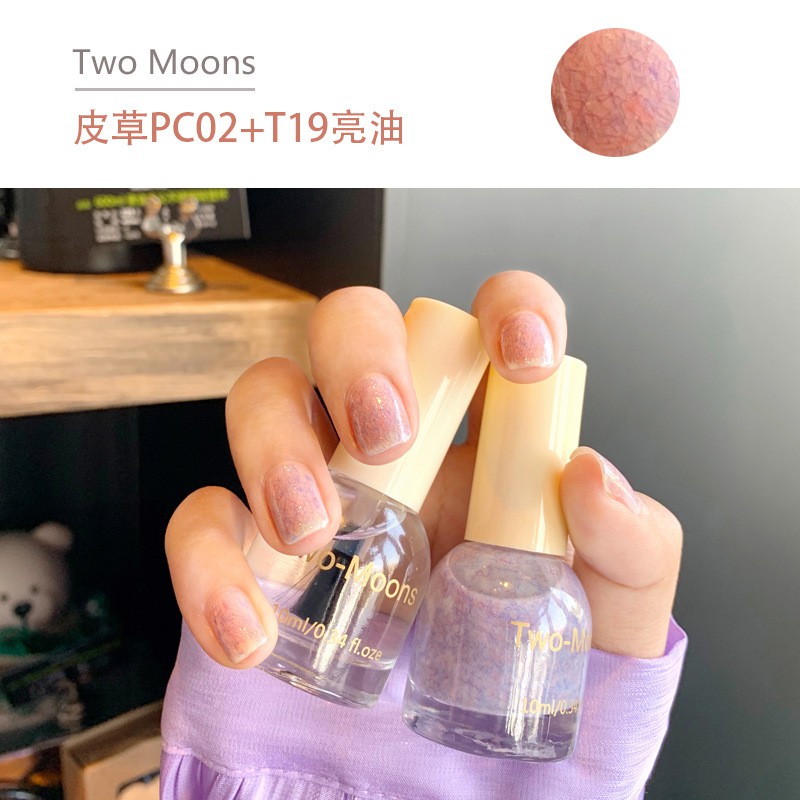 Sơn móng tay TWO-MOONS nhiều màu tùy chọn trang trí móng tiện dụng 10ml