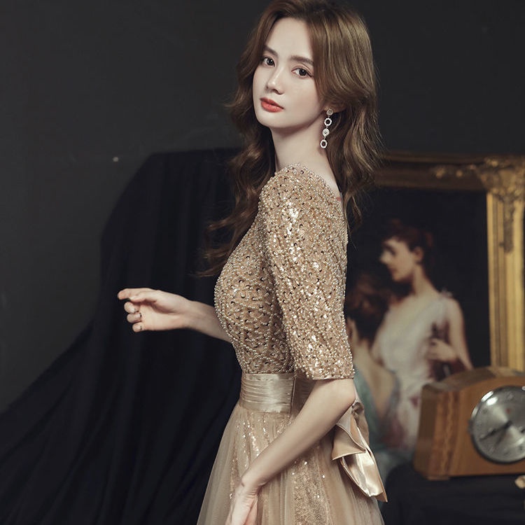 (Tổng giá của chiếc váy là: 1505627 VNĐ) (Vui lòng đặt 2 đơn hàng riêng để được giao hàng tận nơi, tức là "1 + 2 = tổng giá") Kết Cấu Nhẹ Cao Cấp Cho Nữ Giới Đi Tiệc 2022 Kết Cấu Nhẹ Kết Cấu Sang Trọng Cao Cấp Cho Nữ