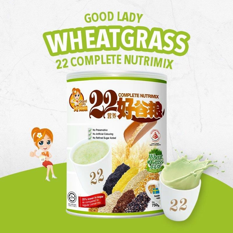 Bột ngũ cốc cao cấp 22 loại hạt 22 Complete Nutrimix Wheat Grass 750g