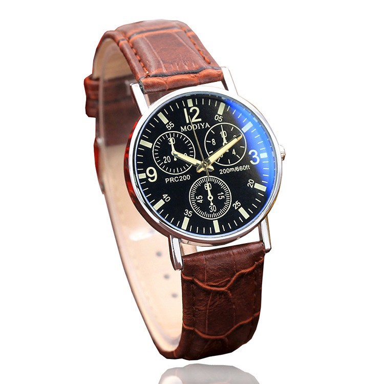 Đồng hồ nam dây da đeo tay cao cấp Modiya DH97 | BigBuy360 - bigbuy360.vn