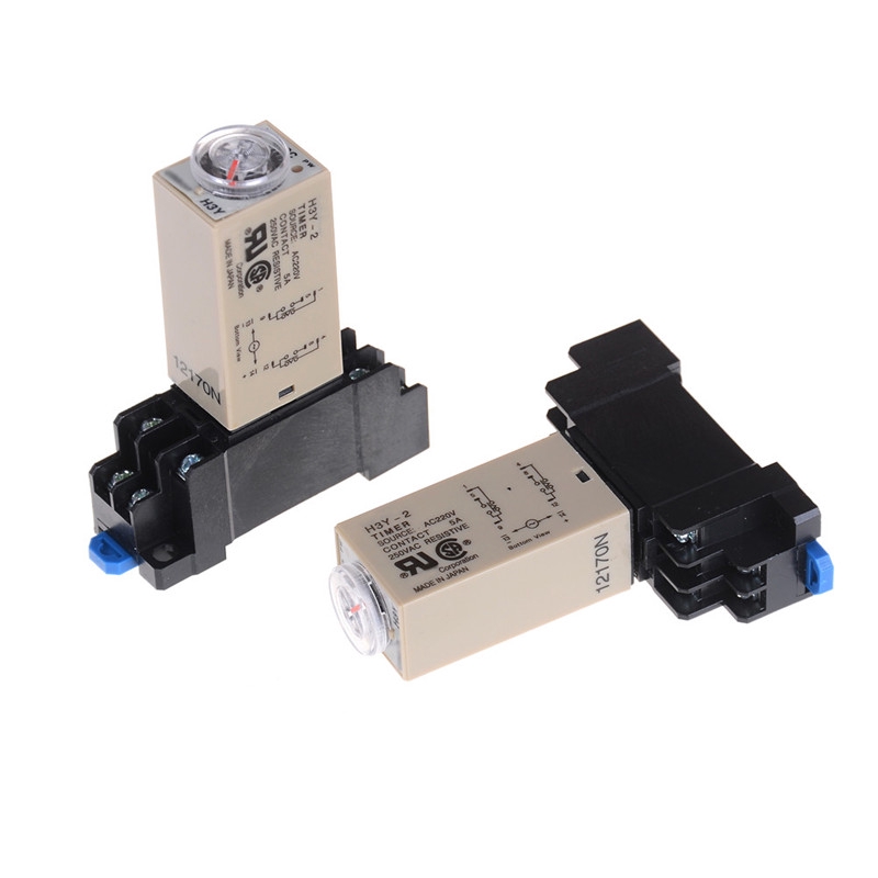 Rơ Le Thời Gian 220V H3Y-2 Hẹn Giờ 0-30s / 60s DPDT