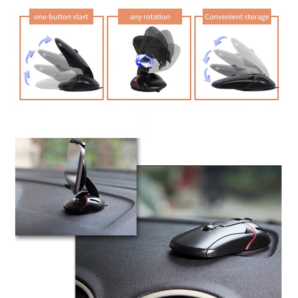 Giá Đỡ Điện Thoại Gắn Xe Hơi Xoay 360 Độ Tiện Dụng