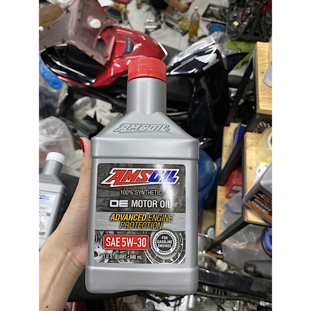 Nhớt xe ga Amsoil OE 5w30 Synthetic Motor Oil (OEF) - 946ml - LỌC NHỚT SU-YA