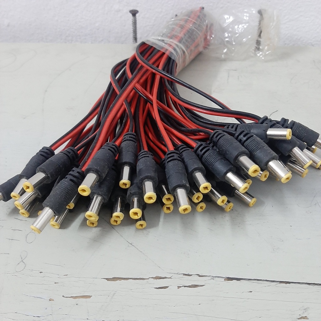 100 sợi dây nguồn dc cho camera - jack DC lõi đồng - cực tốt