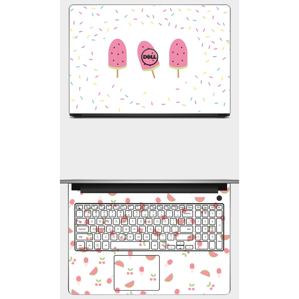SKIN dán Laptop cute in hình DƯA HẤU xinh xẻo. Full các dòng máy: Asus, Acer, Dell, HP,.. In hình theo yêu cầu