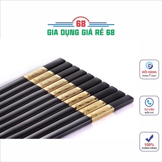 Đũa Khảm Vàng Phong Cách Nhật Bản (Hộp 10 Đôi)