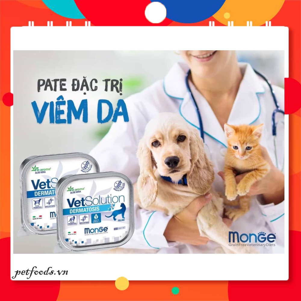 [Mã PET50K giảm Giảm 10% - Tối đa 50K đơn từ 250K] Pate cho chó MONGE VETSOLUTION DOG 150g