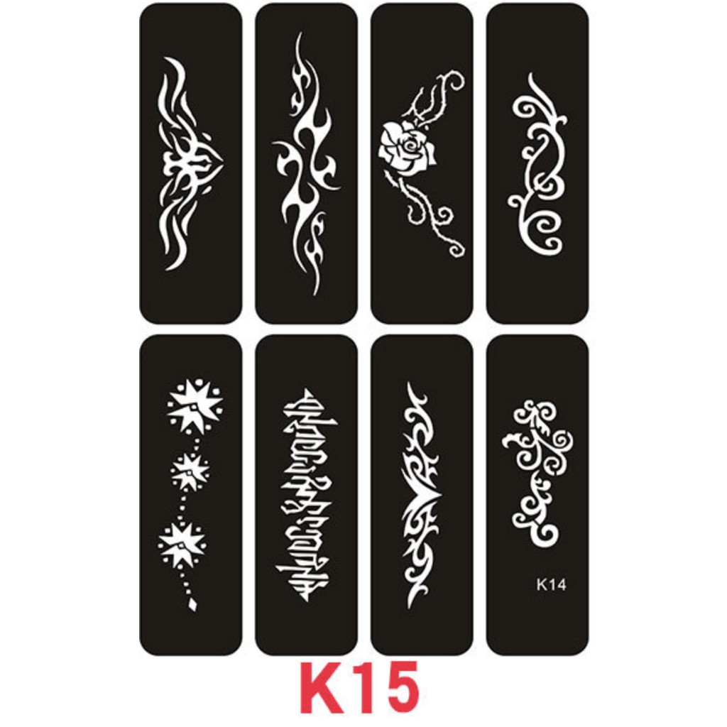 KHUÔN HÌNH XĂM HENNA TATTOO G,K