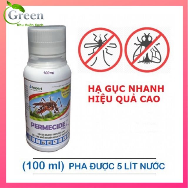 Thuốc Diệt Trừ Ruồi Muỗi PERMECIDE 50EC - Chai 100ml