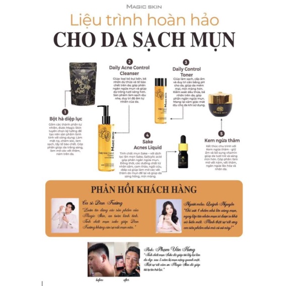 COMBO NGỪA MỤN MAGIC SKIN
