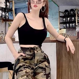 Áo kiểu 2 dây hở lưng sexy cổ u xinh , chất thun bozip mềm mịn mát