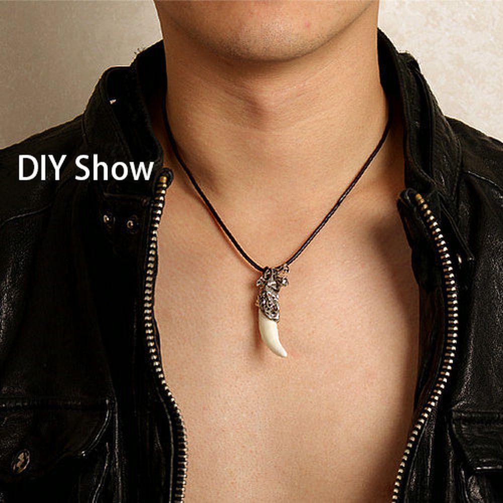QQMALL Dây Da PU Làm Vòng Cổ Handmade Có Thể Điều Chỉnh