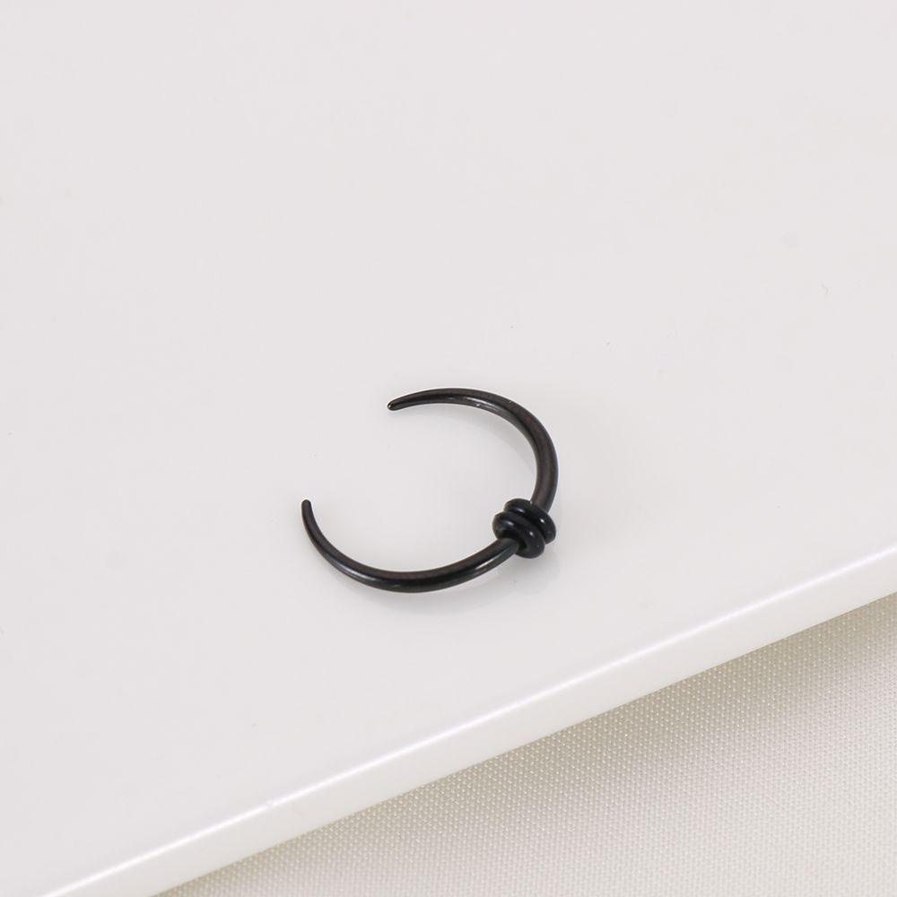 SUMU Khuyên Mũi Hình Sừng Ngựa Màu Đen Nhiều Màu Thời Trang