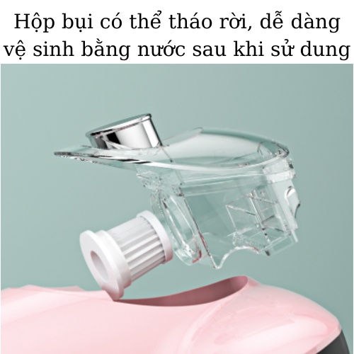 [BH 6 THÁNG] Máy hút bụi giường không dây, CHÍNH HÃNG CHIGO, lực hút 10.000 Pa, diệt khuẩn bằng tia UV và nhiệt độ 50 độ