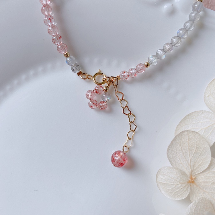 [Hàng Mới Về] Niche Vòng Tay Đính Pha Lê Mặt Trăng Xám Thiết Kế Mới Chính Hãng Niche