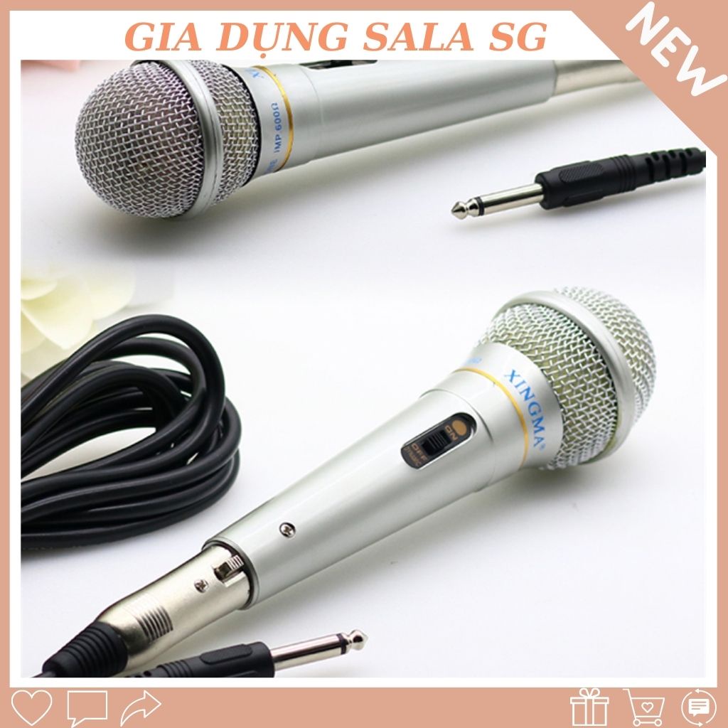 Micro Karaoke XINGMA AK-319 có dây phù hợp với mọi dàn karaoke