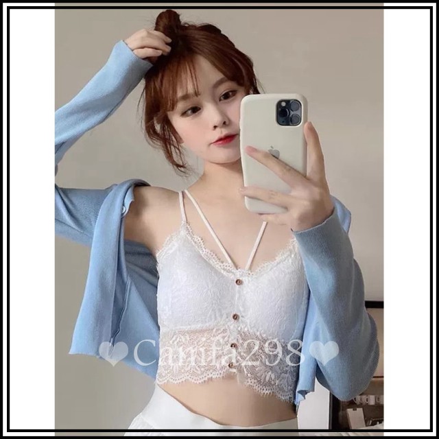 Áo bra ren hoa cổ V siêu đẹp