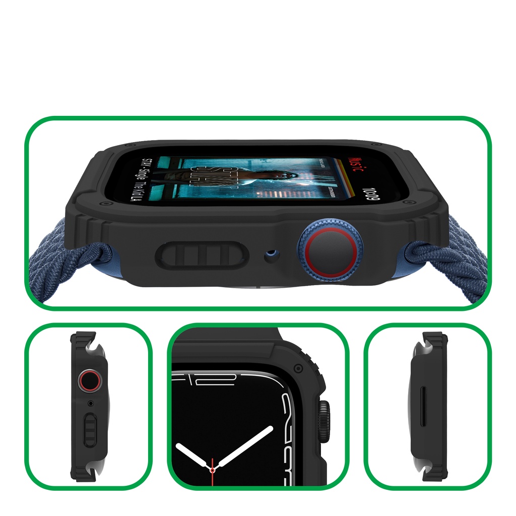 Kính Ốp Bảo Vệ Mặt Đồng Hồ Thông Minh Apple Watch 45mm 41mm 44mm 40mm 42mm 38mm iwatch serie 7 6 SE 5 4 3