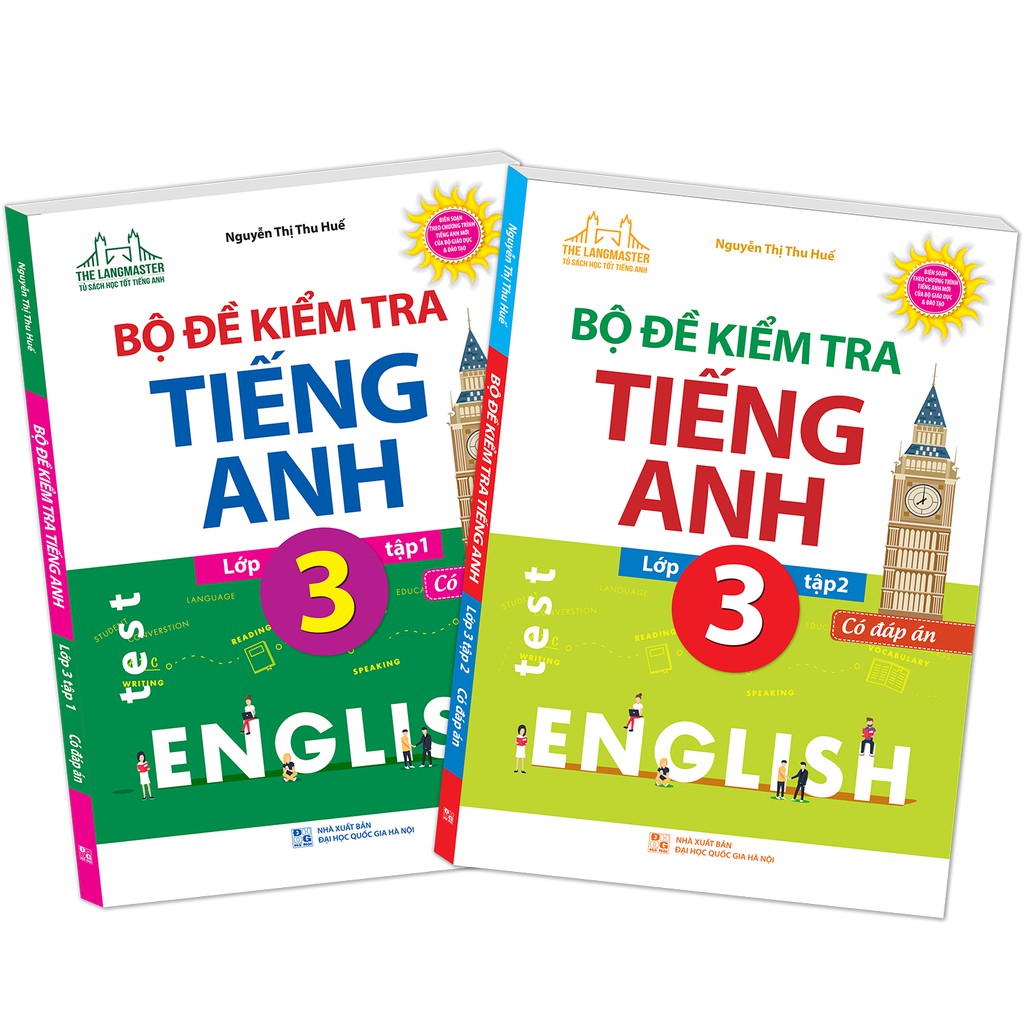 Sách - Combo 2C Bộ đề kiểm tra tiếng Anh lớp 3 (T1+T2)