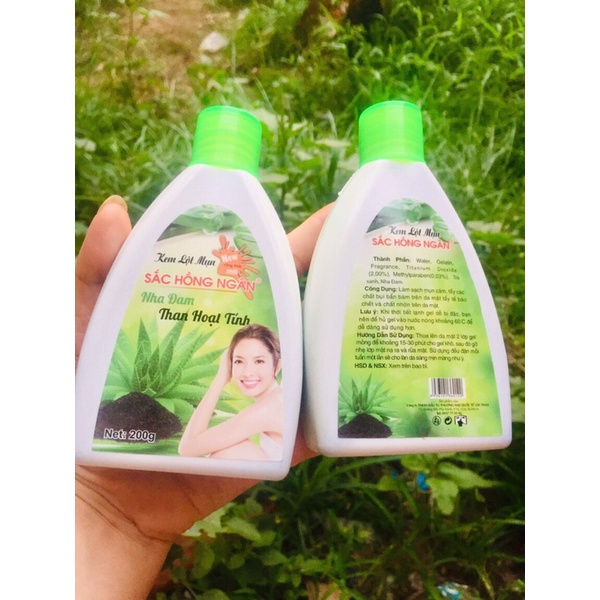 Keo lột mụn than hoạt tính sắc hồng ngân