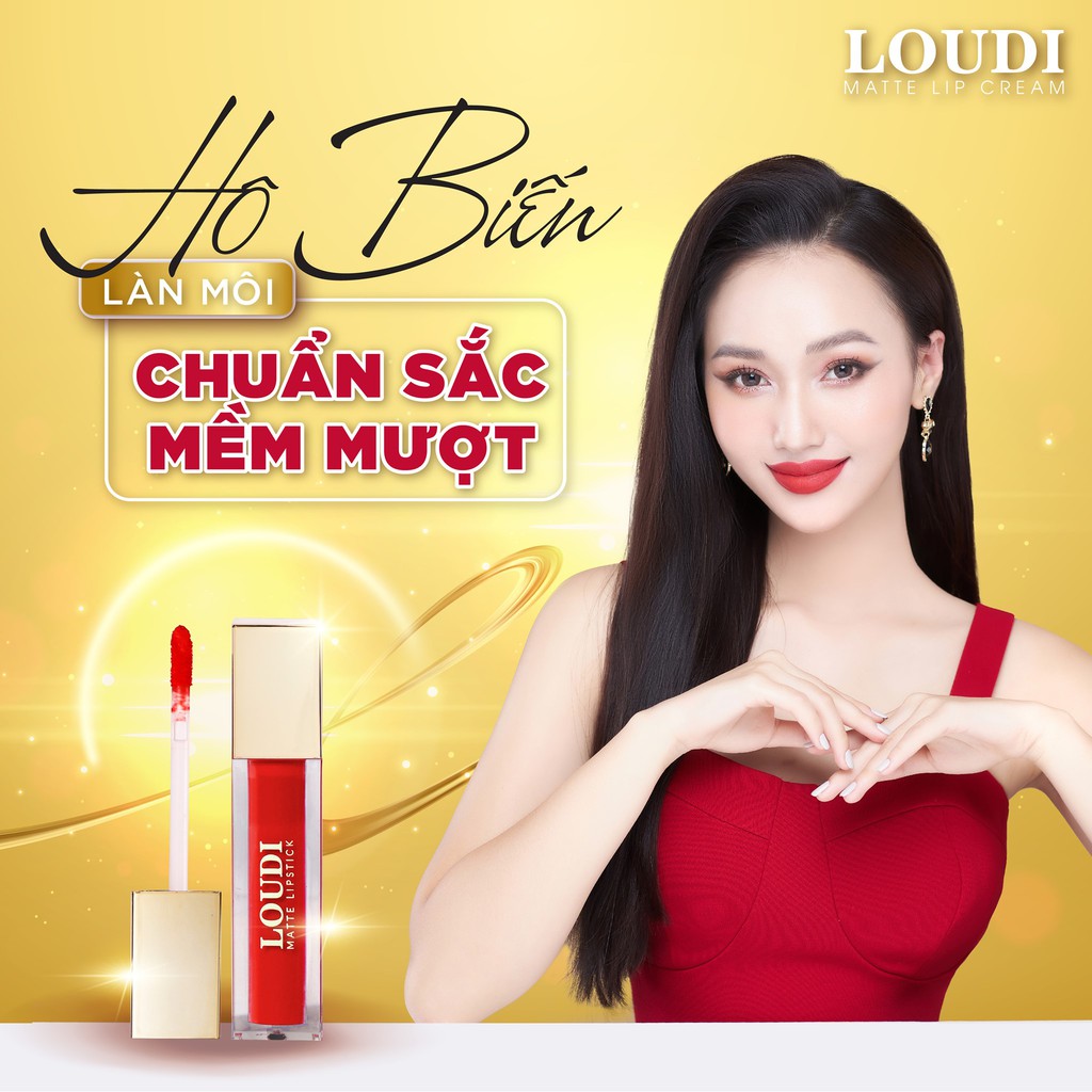 Son kem lì Loudi Matte Lipcream nhiều màu 5g chính hãng