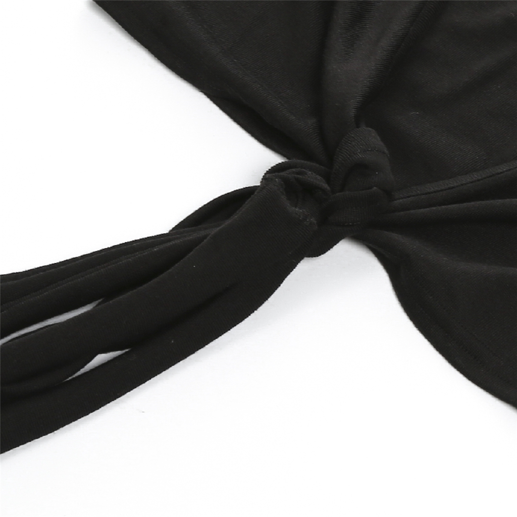 Áo lửng ngắn tay cổ tim phong cách quyến rũ dành cho nữ