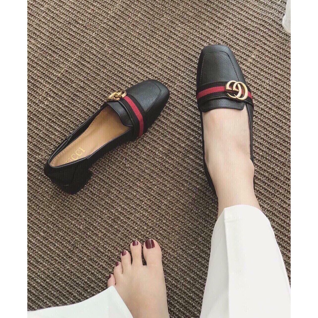 [ Ảnh Thật ] GIÀY CAO GÓT DA TRƠN GÓT TRỤ-HONASHOES | BigBuy360 - bigbuy360.vn