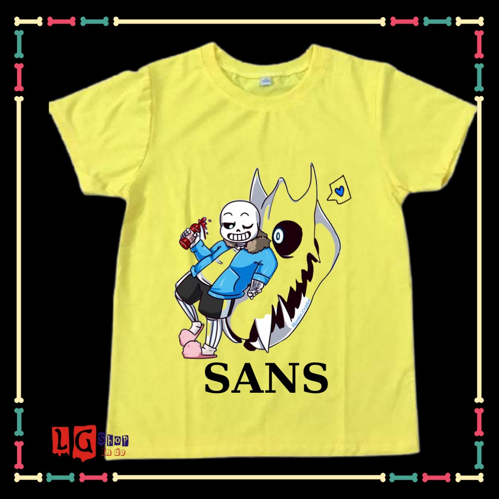 ÁO THUN IN HÌNH SANS UNDERTABLE - BIỆT ĐỘI GANGSTER CHO BÉ TRAI ( TỪ 10KG ĐẾN 90KG)