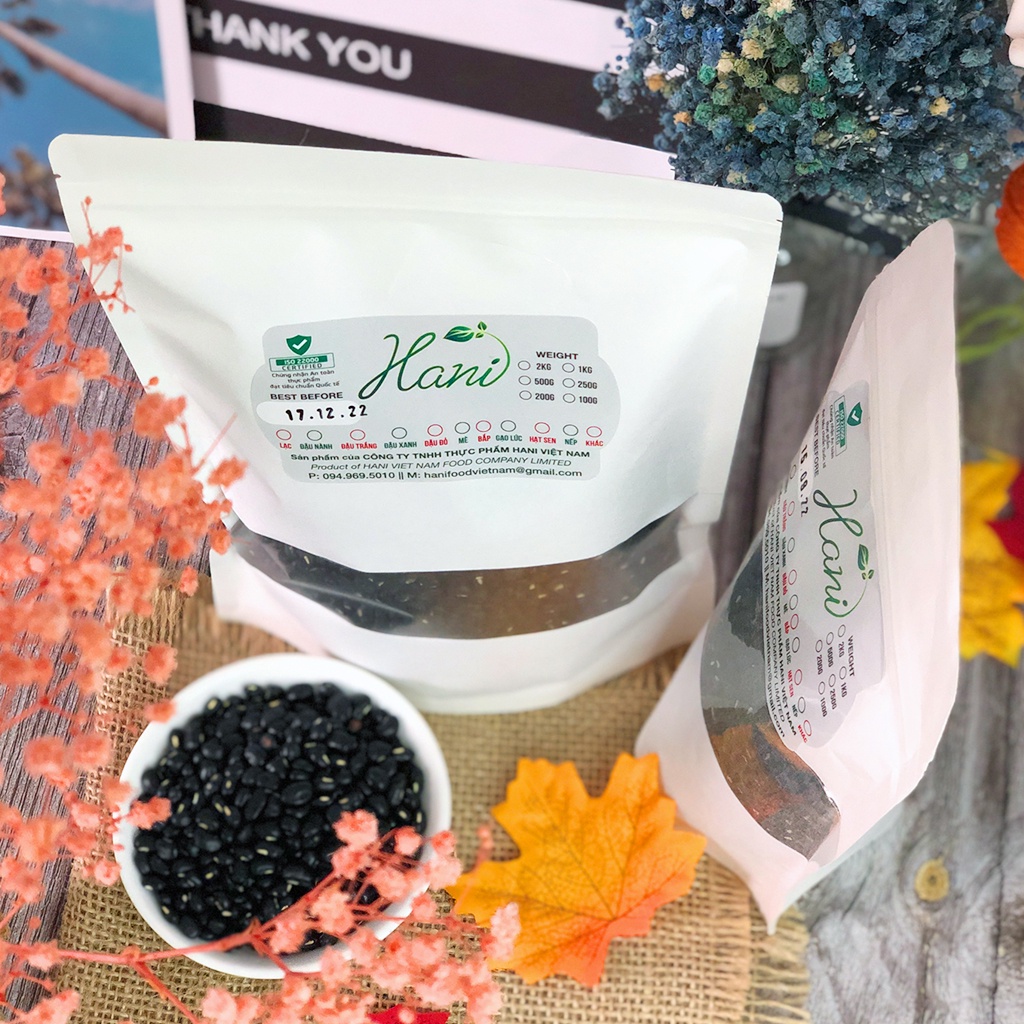 1KG Đậu Đen Xanh Lòng Hữu Cơ Giống Thuần Chủng Không Biến Đổi Gen, Loại Hạt Nhỏ Loại 1  HANI HEALTHY FOOD