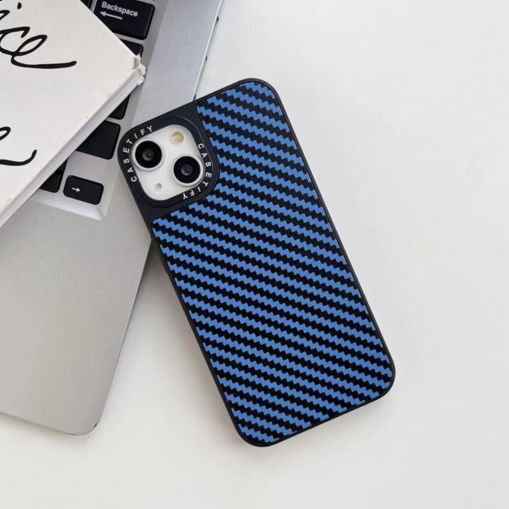 Mới! Ốp Điện Thoại Da Nhám Kết Cấu Sợi Carbon Cho iPhone 14 Pro Max X XR XS Max 11 Pro Max 12 Pro Max 13 Pro Max