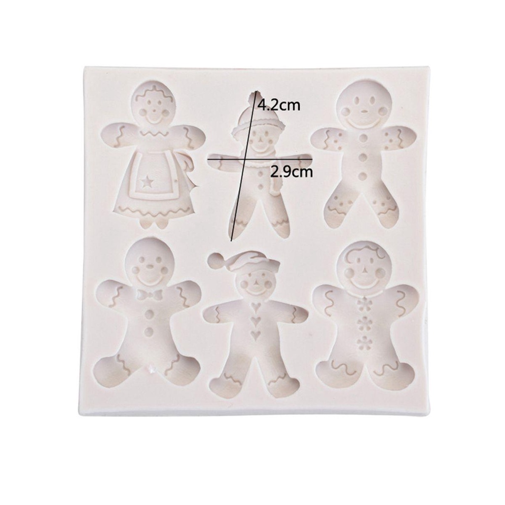 Khuôn Silicone Tạo Hình Làm Bánh Kẹo Hình Giáng Sinh 3D DIY