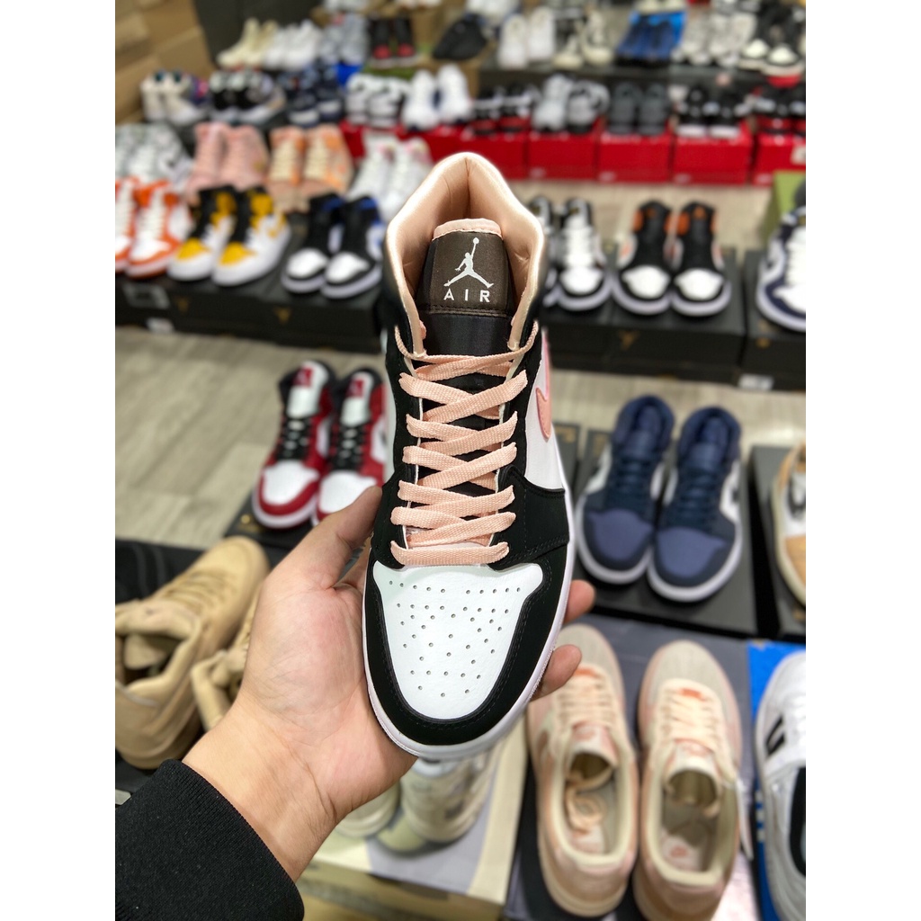 Giày Air Jordan 1 Mid "Apricot Pink Peach Mocha"