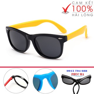 Kính mát gọng dẻo V27DV Đen Vàng thời trang hàng hiệu