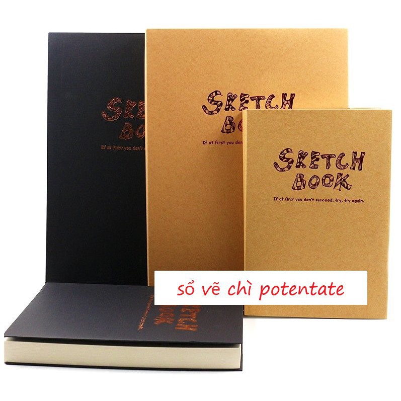 Sổ Vẽ Sketchbook POTENTATE 100gsm (120 tờ, Smooth)