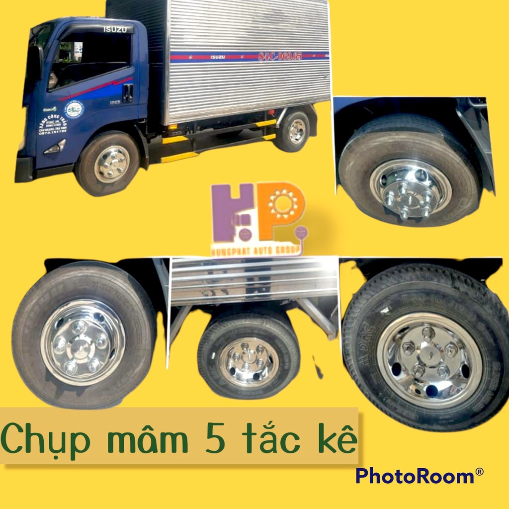 Chụp Mâm Inox 16inch  Cho Mọi Xe Tải XE Ô TÔ, XE HƠI