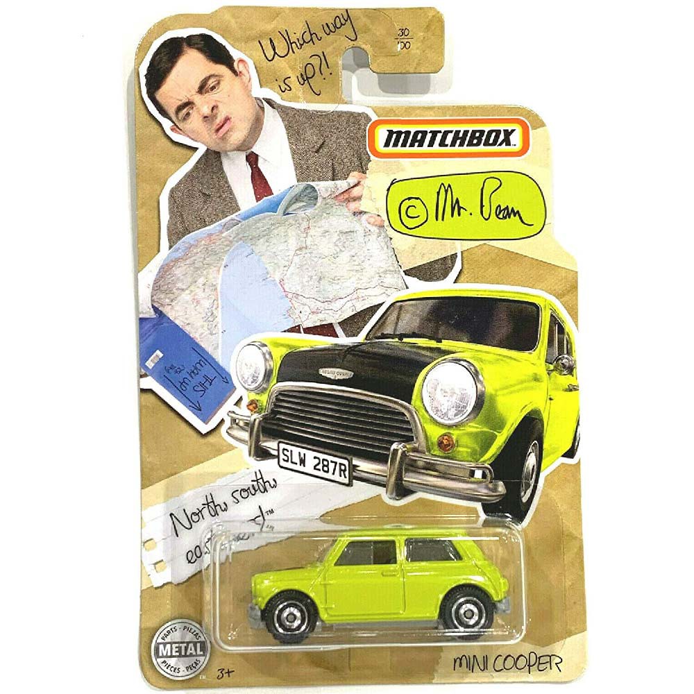 Xe mô hình 1/64 Matchbox Mini Cooper Mr. Bean car 2020
