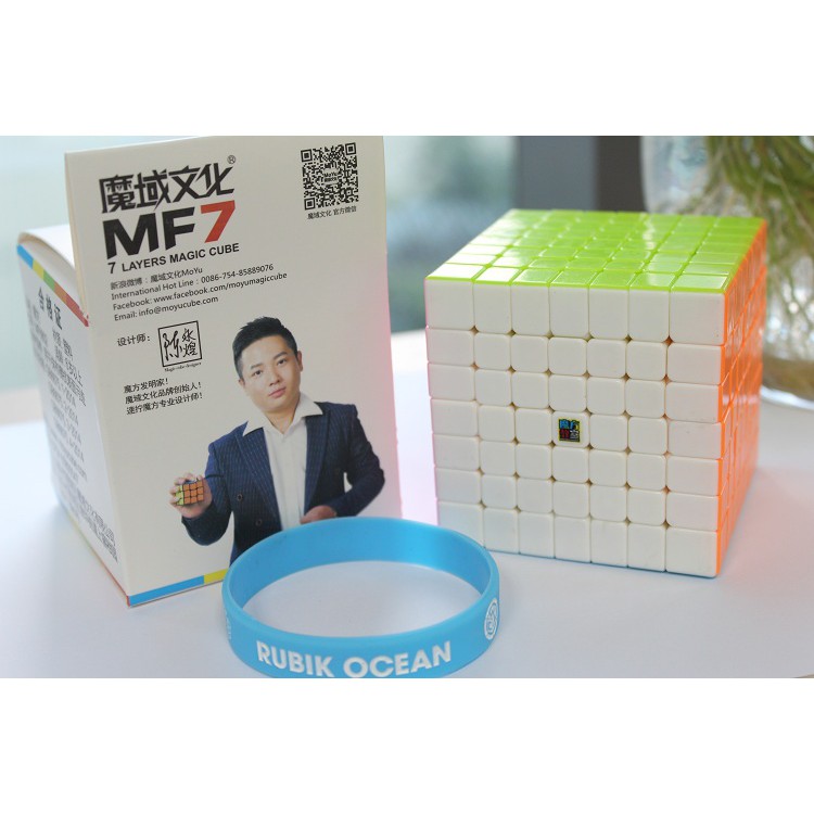 Rubik  MoFangJiaoShi 7x7x7 MF7 stickerless(SP000490) tặng đế kê