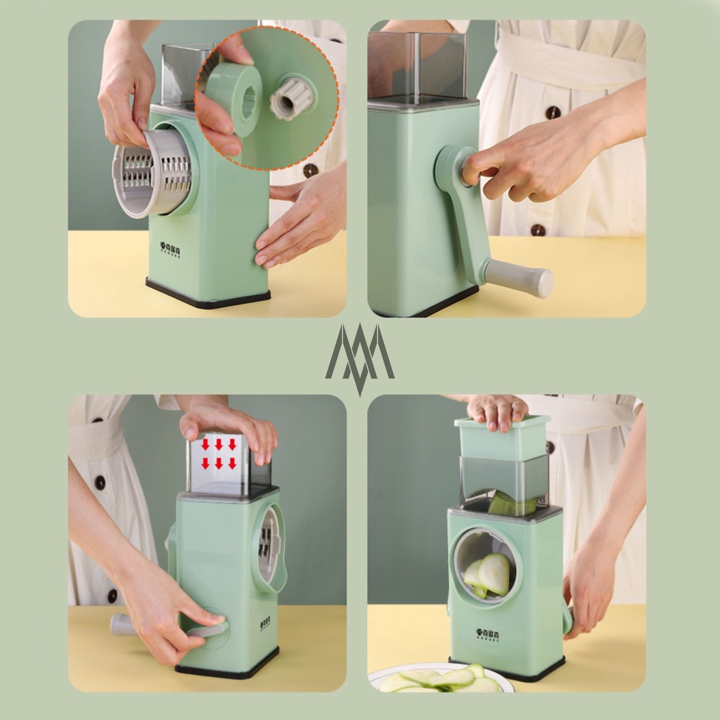 Máy thái lát rau củ VEGETABLE CUTTER đa năng - Máy bào sợi - Dụng cụ nạo rau củ quả