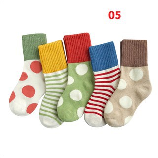 Combo 5 đôi) Vớ tất trẻ em cao cấp