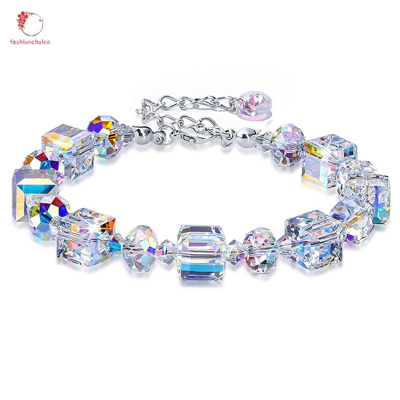 Vòng Tay Chuỗi Hạt Đá Pha Lê Lấp Lánh