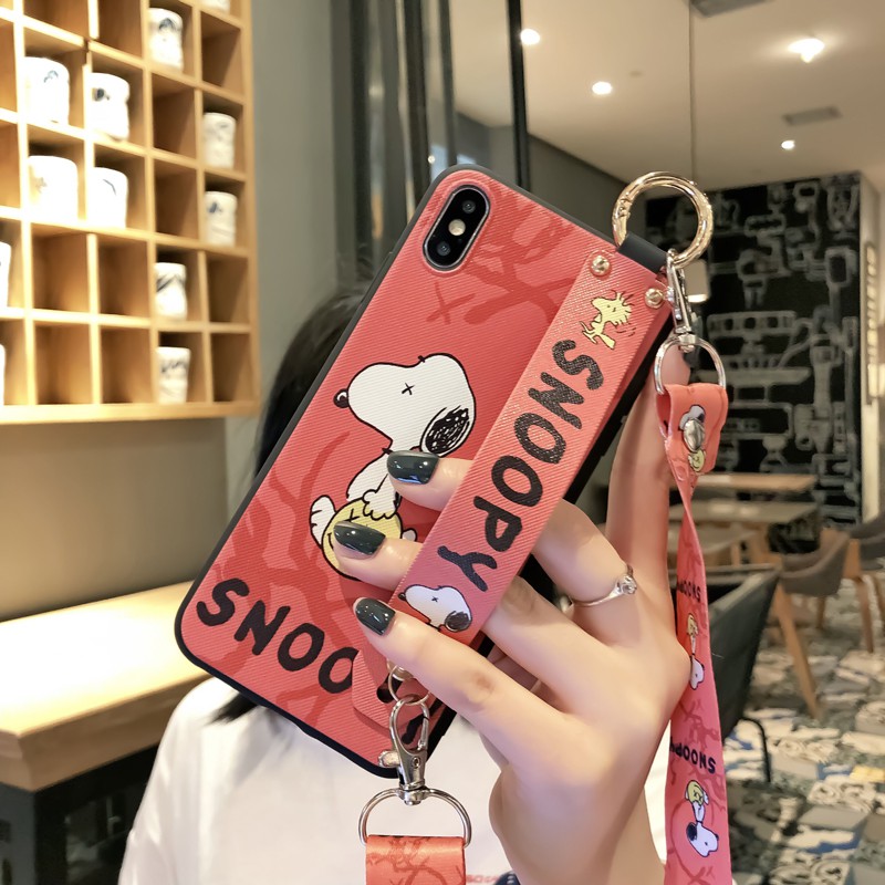 Ốp lưng iphone mềm cao cấp cho dòng máy iphone có dây treo 6plus, 6splus, 7/8, 7/8plus, x/xs, xr, xsmax - ROSE CASE