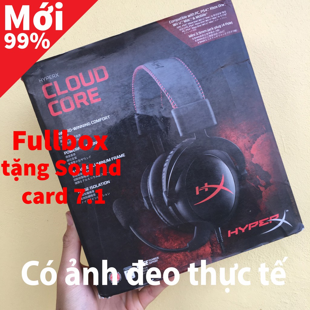 CHÍNH HÃNG - Tai nghe Kingston HyperX Cloud Core