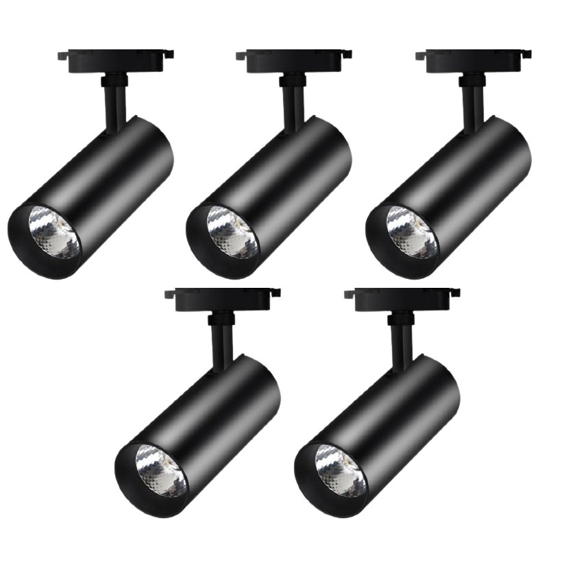 Bộ 5 Đèn Led rọi ray ống bơ 5W trang trí shop