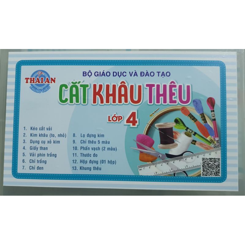 Bộ Cắt Khâu Thêu Lớp 4.