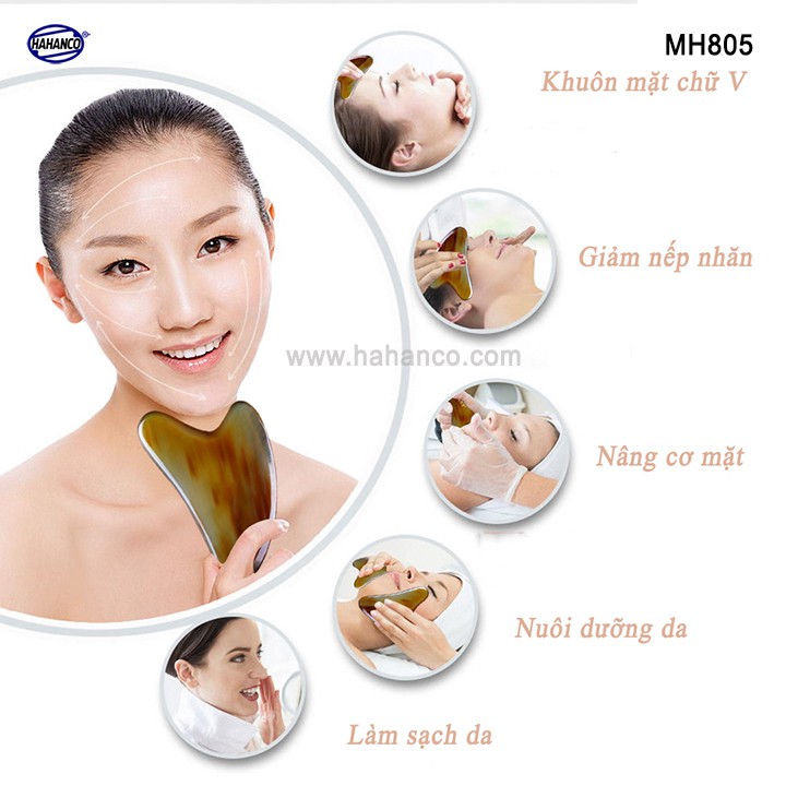 Dụng cụ sừng làm mịn da mặt và toàn thân - HAHANCO- MH805