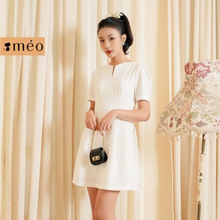 Váy liền nữ Méo shop ngắn tay dáng xoè Hika